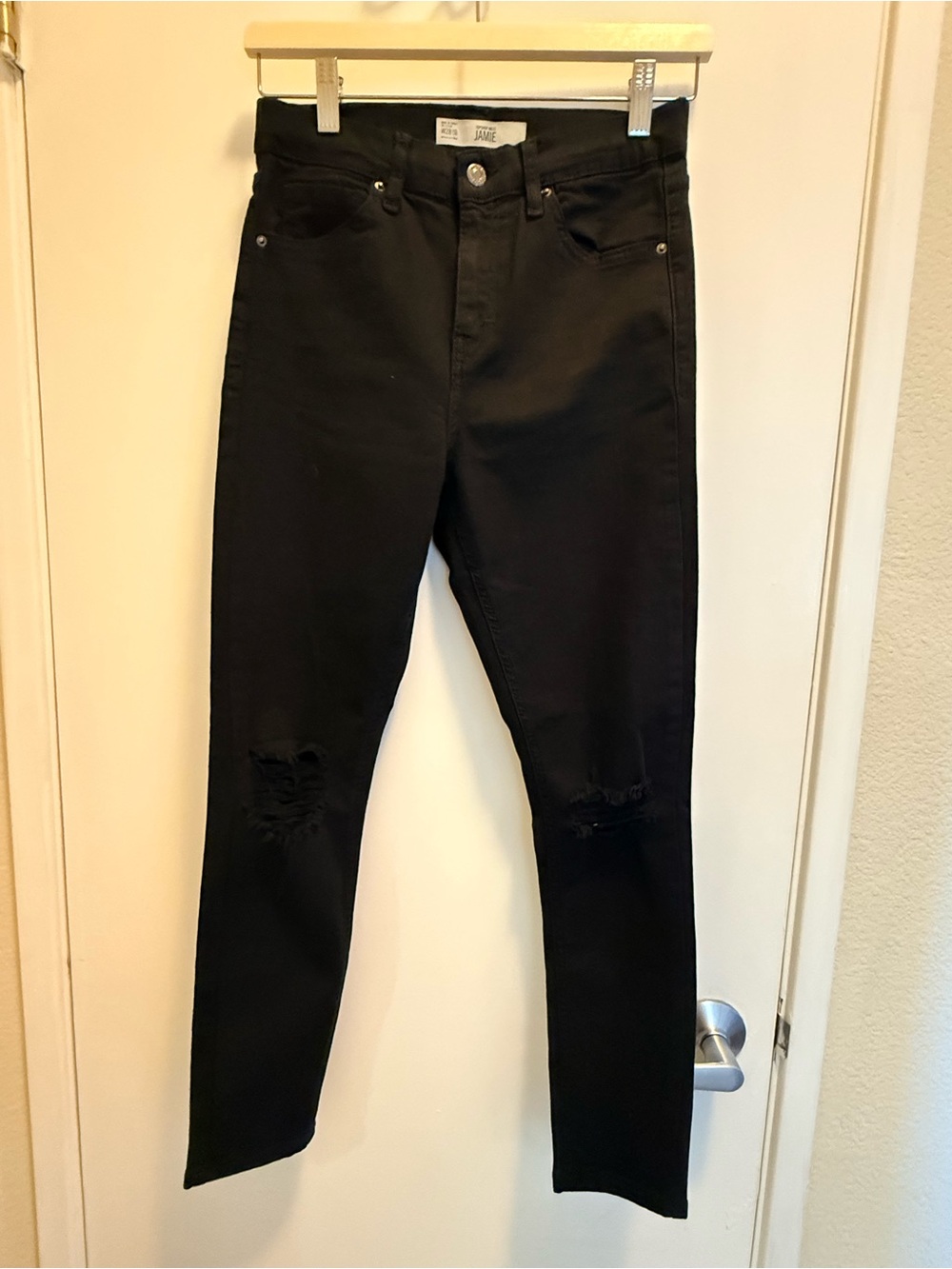 Topshop Black Jamie High-Rise Jeans